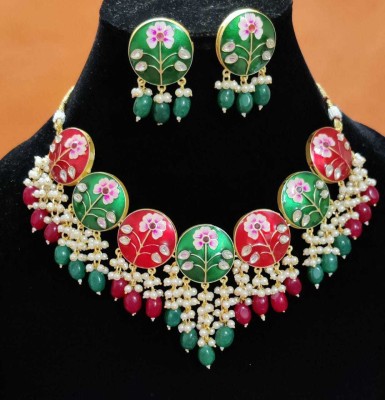 Sanwariya Jewels Mother of Pearl Multicolor Jewellery Set(Pack of 1)