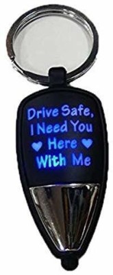 ZYZTA Drive Safe Message keychain with lights, Pack of 1 Key Chain