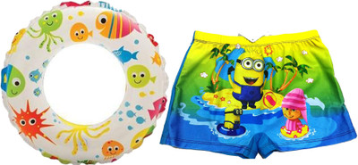 Drauss Boy's Printed Swimming Combo (2-3 Years)(Colour and Print as per availability) Swimming Kit