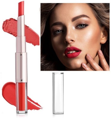 tanvi27 2 In 1 Liquid Lipstick with Lipstick For Her(HOT RED, 12 ml)