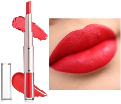 tanvi27 2 IN 1 Liquid Lipstick with Lipstick For Here Lipstick Waterproof(Dark red, 12 g)