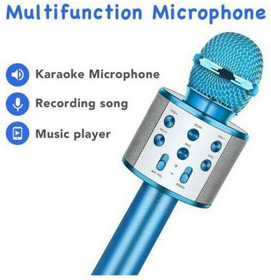 jorugo WS-858 stylish bluetooth wireless handheld mic with microphone speaker Microphone