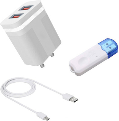 DAKRON Wall Charger Accessory Combo for Samsung Galaxy M32(White)