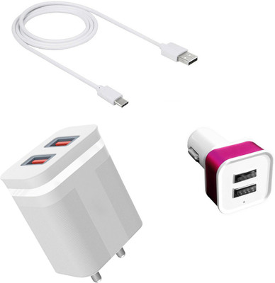DAKRON Wall Charger Accessory Combo for iQOO 7(White)
