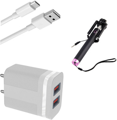 DAKRON Wall Charger Accessory Combo for Realme X7 Pro(White)