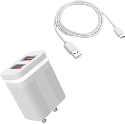 DAKRON Wall Charger Accessory Combo for iQOO Z5 5G(White)