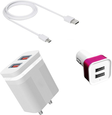 DAKRON Wall Charger Accessory Combo for Vivo V23 5G(White)