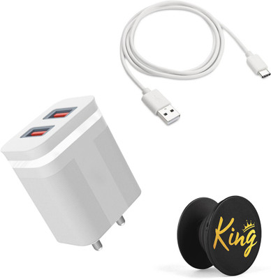 DAKRON Wall Charger Accessory Combo for Realme 8 Pro(White)