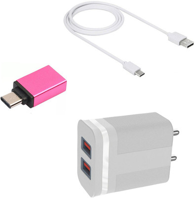 DAKRON Wall Charger Accessory Combo for Moto G31(White)
