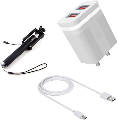DAKRON Wall Charger Accessory Combo for iQOO Z3 8GB RAM(White)