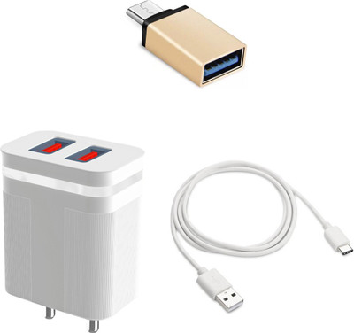 DAKRON Wall Charger Accessory Combo for Realme 8 Pro(White)