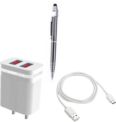 DAKRON Wall Charger Accessory Combo for iQOO Z5 5G(White)