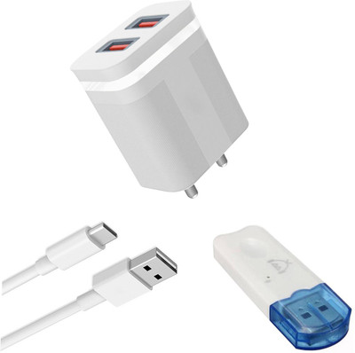 DAKRON Wall Charger Accessory Combo for Realme X7 Pro(White)