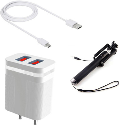 DAKRON Wall Charger Accessory Combo for Samsung Galaxy M32 5G(White)