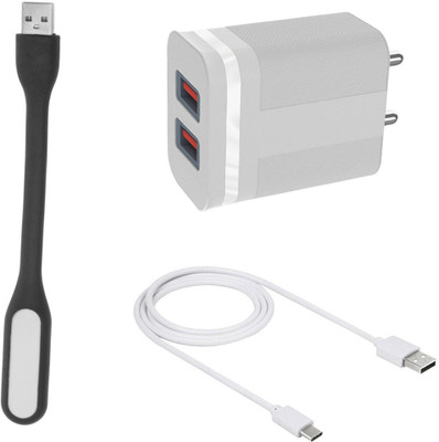 DAKRON Wall Charger Accessory Combo for iQOO Z3(White)