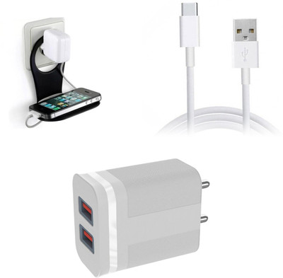 DAKRON Wall Charger Accessory Combo for Infinix Note 11S(White)