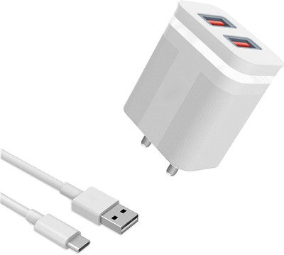 DAKRON Wall Charger Accessory Combo for Realme 8s 5G(White)