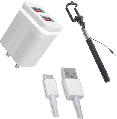 DAKRON Wall Charger Accessory Combo for OPPO A54(White)
