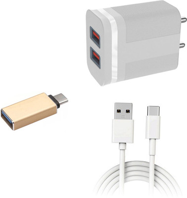 DAKRON Wall Charger Accessory Combo for Samsung Galaxy A52s 5G(White)