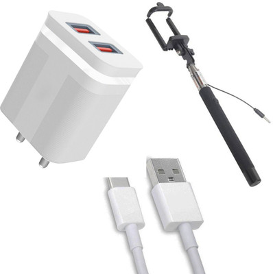 DAKRON Wall Charger Accessory Combo for Vivo V23 Pro 5G(White)
