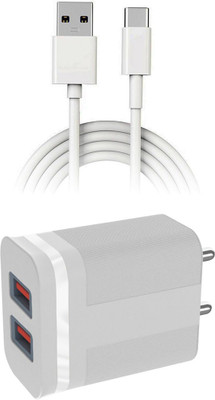 DAKRON Wall Charger Accessory Combo for OPPO Reno6 5G(White)