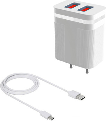 DAKRON Wall Charger Accessory Combo for Samsung Galaxy M32(White)