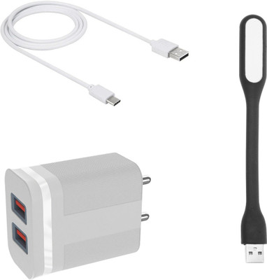 DAKRON Wall Charger Accessory Combo for Vivo V23 5G(White)