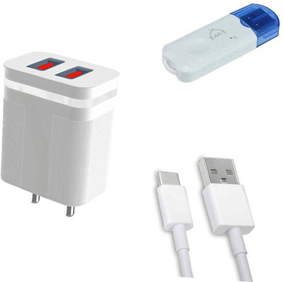 DAKRON Wall Charger Accessory Combo for OPPO A54(White)