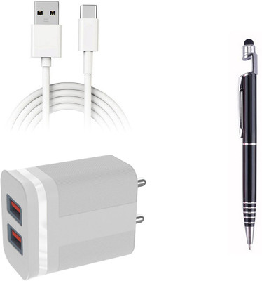 DAKRON Wall Charger Accessory Combo for OPPO Reno6 5G(White)