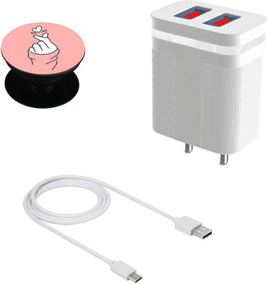 DAKRON Wall Charger Accessory Combo for iQOO Z3 8GB RAM(White)