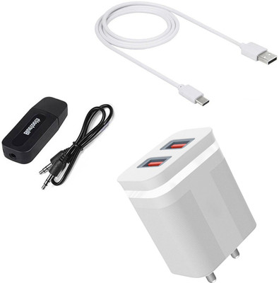 DAKRON Wall Charger Accessory Combo for iQOO 7(White)