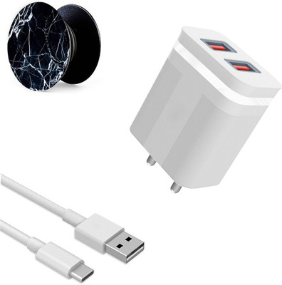 DAKRON Wall Charger Accessory Combo for Realme 8s 5G(White)
