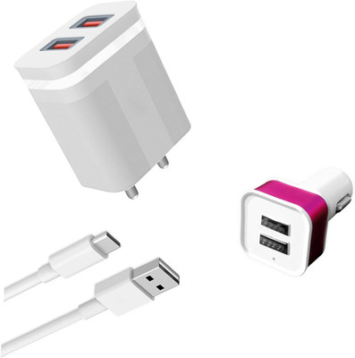 DAKRON Wall Charger Accessory Combo for Realme 8 5G(White)