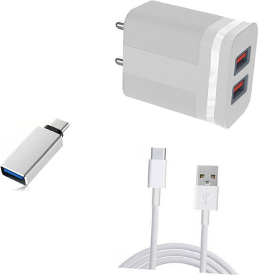DAKRON Wall Charger Accessory Combo for OPPO F19 Pro(White)
