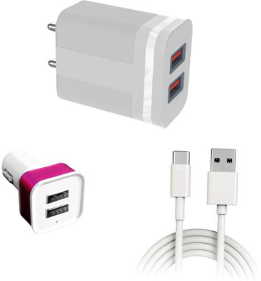 DAKRON Wall Charger Accessory Combo for Samsung Galaxy A52s 5G(White)