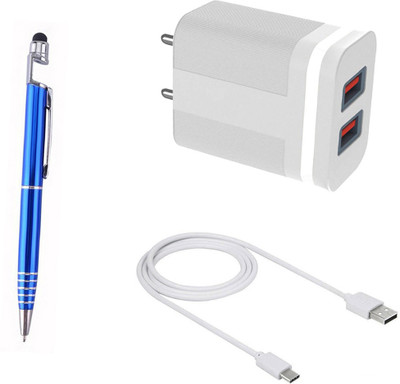 DAKRON Wall Charger Accessory Combo for iQOO Z3(White)