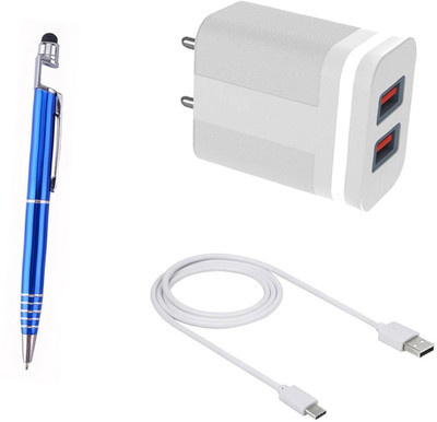 DAKRON Wall Charger Accessory Combo for OPPO F19s(White)