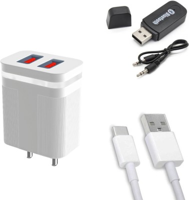 DAKRON Wall Charger Accessory Combo for Vivo V23 Pro 5G(White)