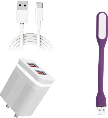 DAKRON Wall Charger Accessory Combo for Motorola Edge 20(White)