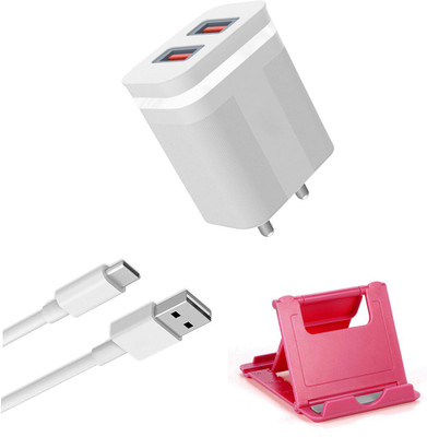 DAKRON Wall Charger Accessory Combo for Realme X7 Pro(White)