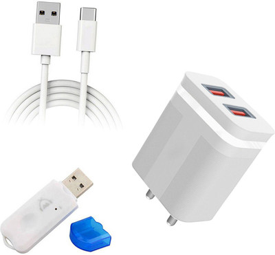 DAKRON Wall Charger Accessory Combo for OPPO F19 Pro+(White)
