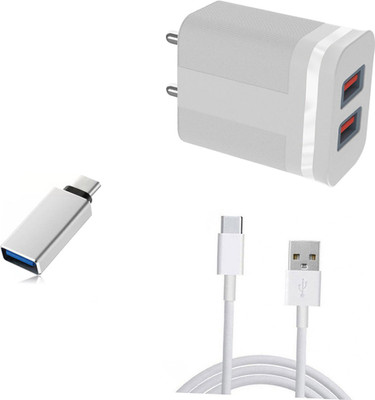 DAKRON Wall Charger Accessory Combo for Micromax IN Note 2(White)