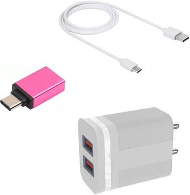 DAKRON Wall Charger Accessory Combo for Vivo V23 5G(White)