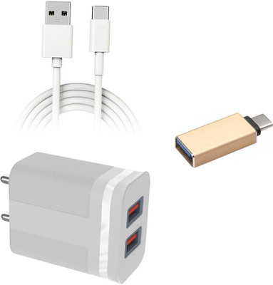 DAKRON Wall Charger Accessory Combo for Motorola Edge 20(White)
