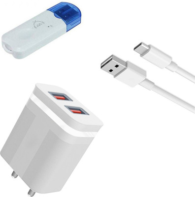 DAKRON Wall Charger Accessory Combo for Realme 8s 5G(White)