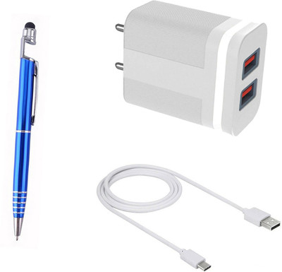 DAKRON Wall Charger Accessory Combo for OPPO A53s 5G(White)