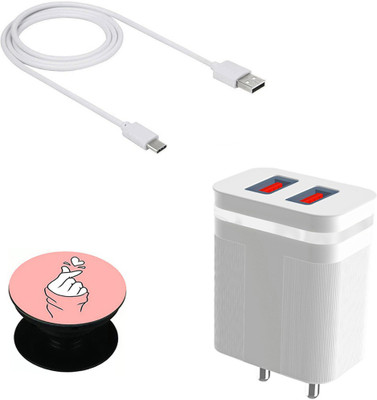 DAKRON Wall Charger Accessory Combo for iQOO 7(White)