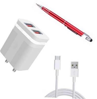DAKRON Wall Charger Accessory Combo for Micromax IN Note 2(White)