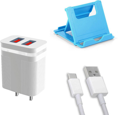 DAKRON Wall Charger Accessory Combo for Vivo V23 Pro 5G(White)
