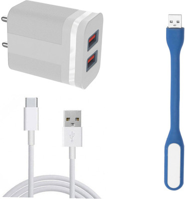 DAKRON Wall Charger Accessory Combo for Realme 8(White)